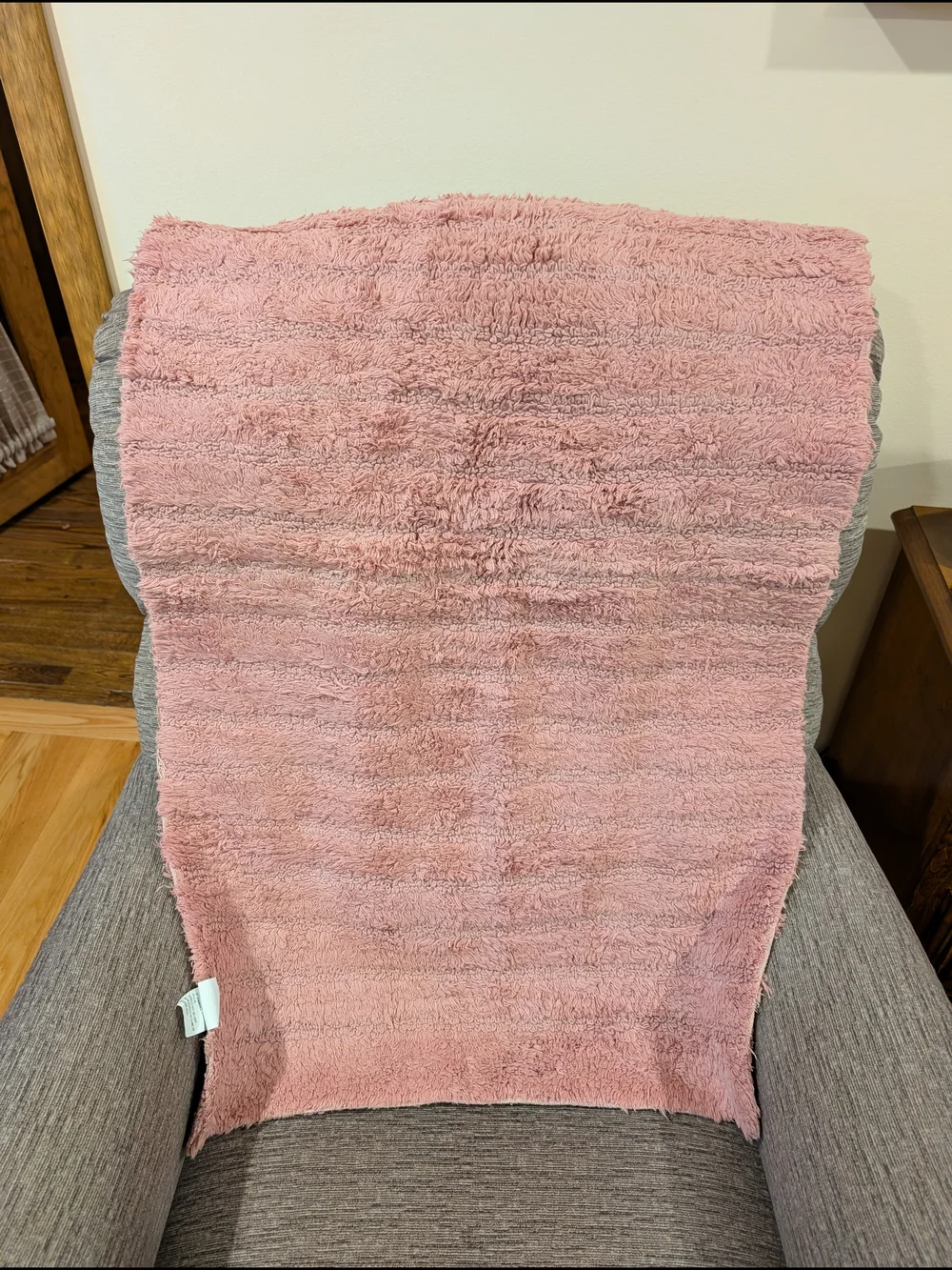 Plush Pink Home Bathroom Rug